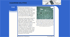 Desktop Screenshot of cleanroomsolutions.com